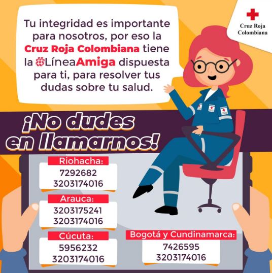 Ayuda Cruz Roja Colombiana
